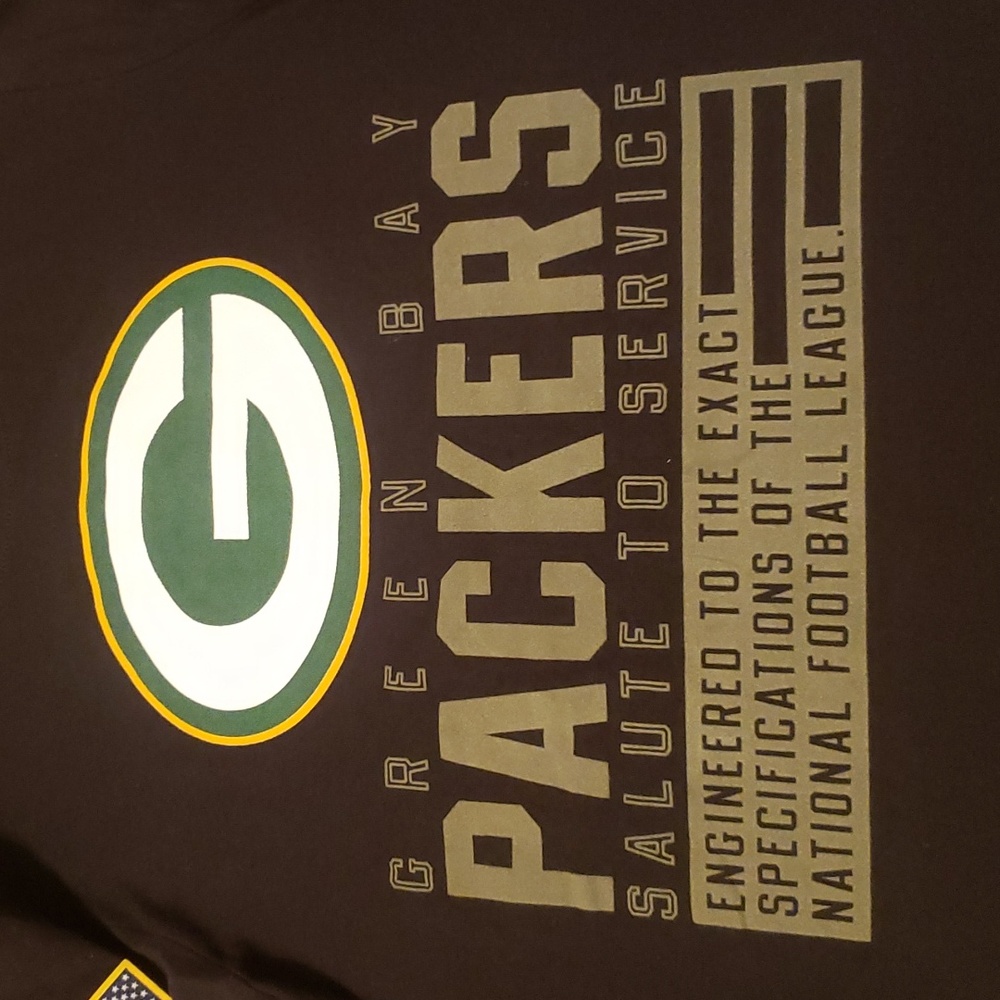 Nike Youth Green Bay Packers Salute to Service Long Sleeve Shirt - Picture 5 of 12